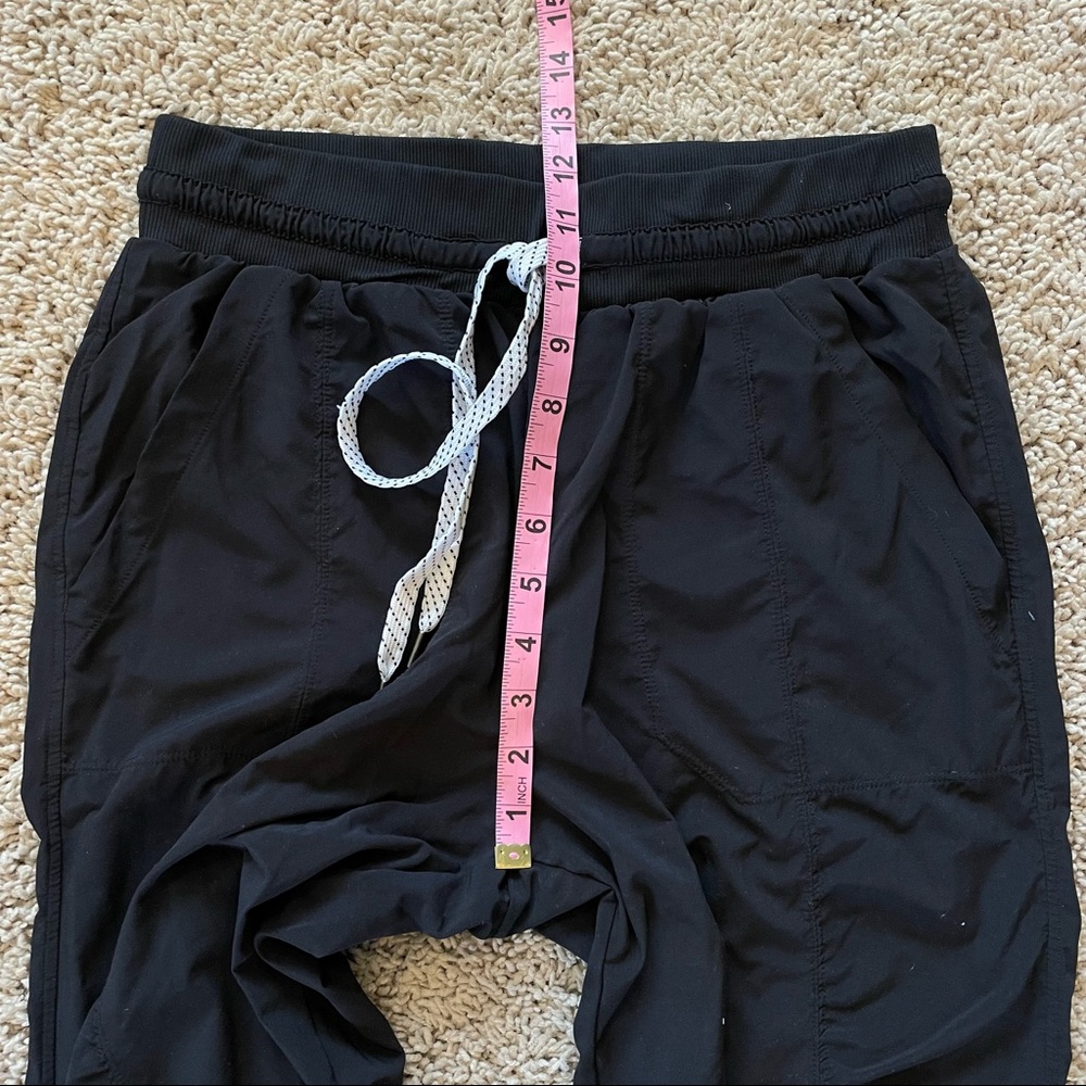 Zella Black Lounge Pants Ruched Size Medium - Picture 8 of 11